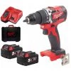 Milwaukee Perceuse Visseuse Sans Fil Perceuse à Percussion Compacte Sans Balais M18 CBLPD-502C 18V 5.0Ah Li-Ion 4933464558