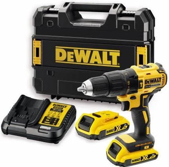 DeWalt Perceuse Visseuse Sans Fil Perceuse-visseuse à Percussion Sans Fil DCD778D2T 18V 2.0Ah XR 1 DeWalt Perceuse Visseuse Sans Fil Perceuse-visseuse à Percussion Sans Fil DCD778D2T 18V 2.0Ah XR