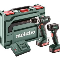 Metabo PowerMaxx BS 12 Perceuse Sans Fil 12V 2.0Ah Li-ion + Lampe ULA 12 LED 601036900