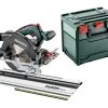 Metabo Scie Sans Fil Scie Circulaire Sans Fil KS 18 LTX 57 18V Hors Batteries Et Chargeur + Guide De Coupe KFS 44 691195000