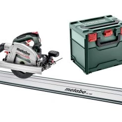 Metabo Scie Sans Fil Scie Circulaire Sans Fil KS 18 LTX 66 18V Hors Batteries Et Chargeur + Rail De Guidage FS160 691194840
