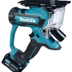 Makita Scie Sans Fil SD100DSMJ Scie à Plaque De Plâtre 10,8V 4.0Ah Li-Ion