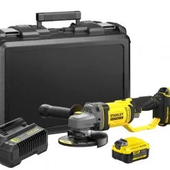 Stanley Meuleuse Sans Fil SFMCG400M2K Meuleuse D'angle FATMAX® V20 125mm 18 Volt 4.0 Ah Li-ion