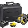 Stanley Scie Sans Fil SFMCS500M2K Scie Circulaire FATMAX® V20 Accu 165mm 18 Volt 4.0Ah Li-Ion