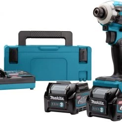 Makita Visseuse à Choc Sans Fil TD001GD201 Visseuse à Chocs 40V Max 2.5Ah Li-Ion Dans Mbox
