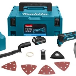 Makita Outils Multifonction TM30DSAJX4 Découpeur-ponceur Multifonctions 10,8V (kit D'accessoires)