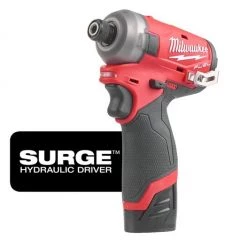 Milwaukee Visseuse à Choc Sans Fil Visseuse à Chocs Hydraulique Silencieuse M12 FUEL™ SURGE™ Hex FQID-202X -Perceuses sans fil Soldes visseuse a chocs hydraulique silencieuse m12 fuelt surget hex fqid 202x 2