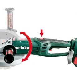 Metabo Meuleuse Sans Fil WPB 36-18 LTX BL 230 2 X Meuleuse D'angle Sans Fil 18V 230 Mm 4 X Batterie 18V 8,0Ah LiHD En Coffret 613102810