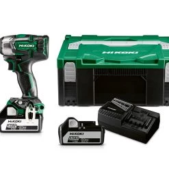 HIKOKI Clé à Choc Sans Fil WR18DBDL2WPZ Boulonneuse 18 Volt